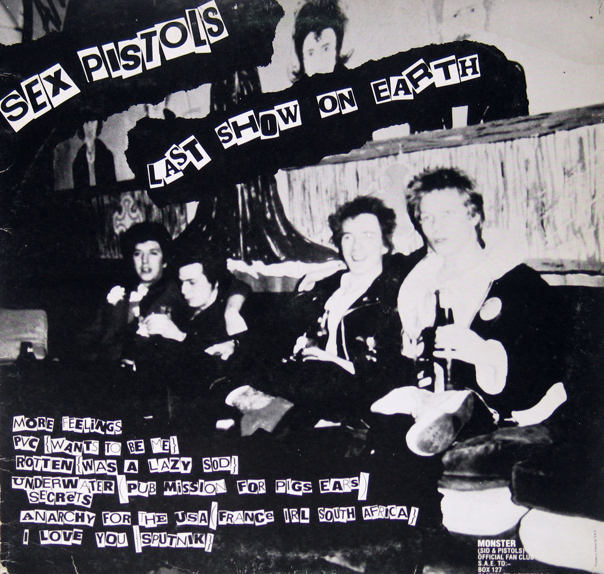 High Resolution Photos of sex pistols last show earth 